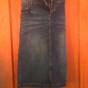 Denim skirt